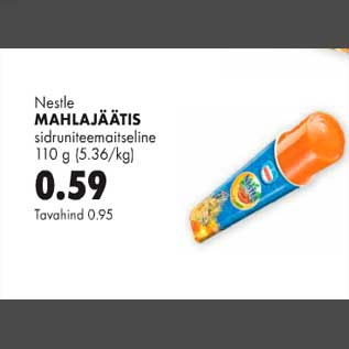 Allahindlus - Nestle mahlajäätis