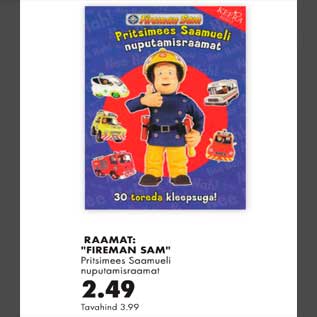 Allahindlus - Raamat: "Fireman sam"