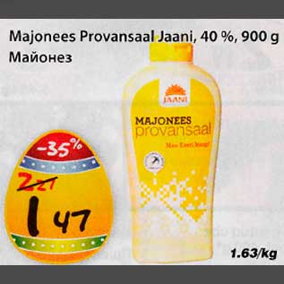 Allahindlus - Majonees Provansaal Jaani, 40 %, 900 g