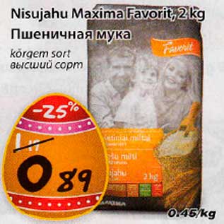 Allahindlus - Nisujahu Maxima Favorit, 2kg