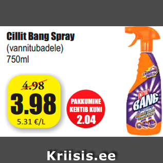 Allahindlus - Cillit Bang Spray