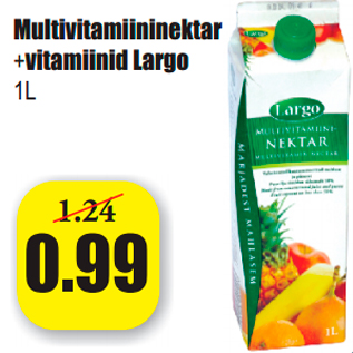 Allahindlus - Multivitamiininektar +vitamiinid Largo 1L