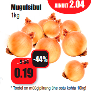 Allahindlus - Mugulsibul 1kg