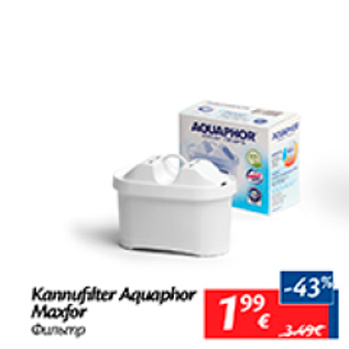 Allahindlus - Kannufilter Aquaphor Maxfor