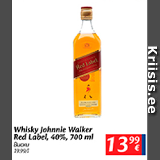 Allahindlus - Whisky Johnnie Walker Red Label