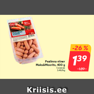 Allahindlus - Pealinna viiner Maks&Moorits, 400 g