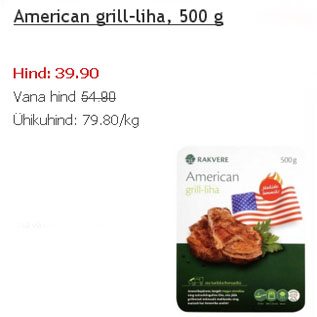 Allahindlus - American grill-liha