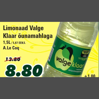 Allahindlus - Limonad Valge Klaar õunamahlaga