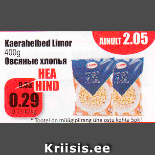 Allahindlus - Kaerahelbed Limer 400 g