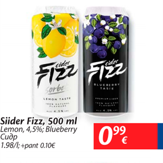 Allahindlus - Siider Fizz, 500 ml