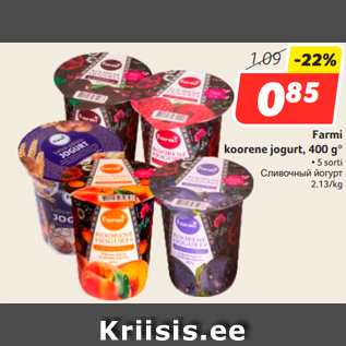 Allahindlus - Farmi koorene jogurt, 400 g*