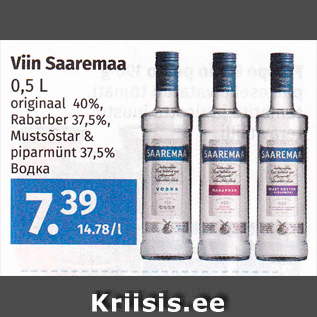 Allahindlus - Viin Saaremaa 0,5 L