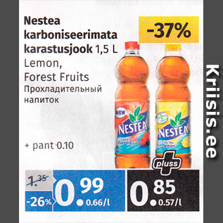 Allahindlus - Nestea karboniseerimata karastusjook 1,5 L