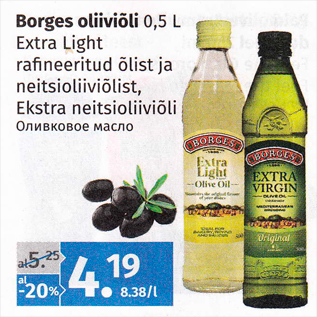 Allahindlus - Borges oliiviõli 0,5 L