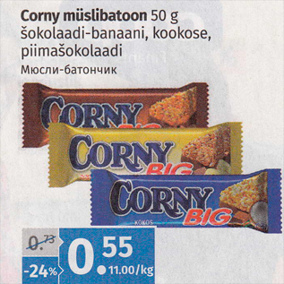 Allahindlus - Corny müslibatoon 50 g