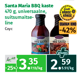 Allahindlus - Santa Maria BBQ kaste