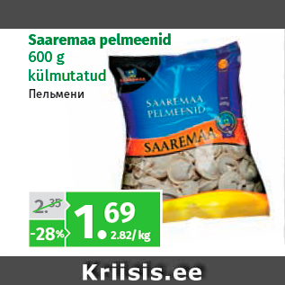 Allahindlus - Saaremaa pelmeenid 600 g