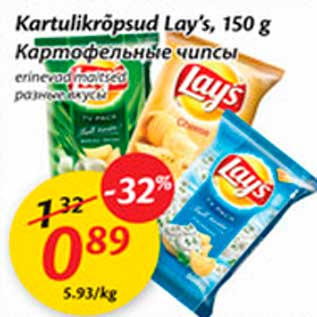 Allahindlus - Kartulikrõpsud Lay`s