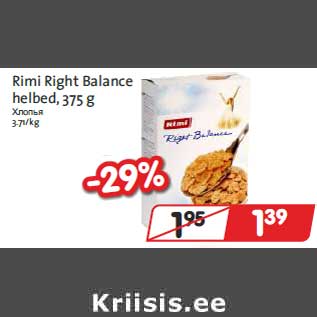 Allahindlus - Rimi Right Balance helbed,