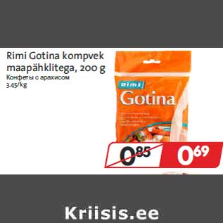 Allahindlus - Rimi Gotina kompvek maapähklitega,