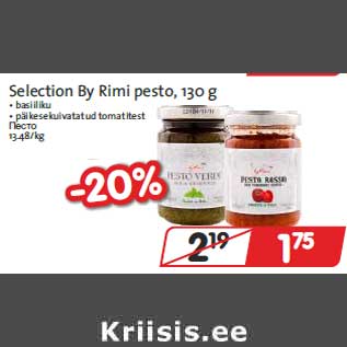 Allahindlus - Selection By Rimi pesto,