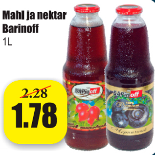 Allahindlus - Mahl ja nektar Barinoff 1 L