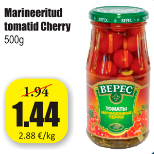 Allahindlus - Marineeritud tomatid Cherry 500 g