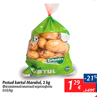 Allahindlus - Pestud kartul Marabel, 2 kg