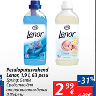 Allahindlus - Pesuloputusvahend Lenor, 1,9 l, 63 pesu