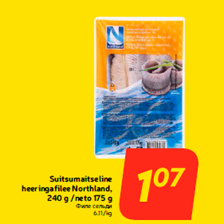 Allahindlus - Suitsumaitseline heeringafilee Northland, 240 g /neto 175 g