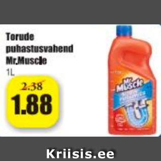 Allahindlus - Torude puhastusvahend Mr.Muscle 1 L