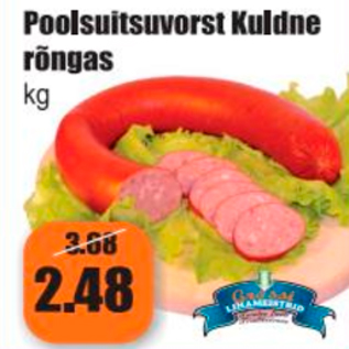 Allahindlus - Poolsuitsuvorst Kuldne rõngas kg