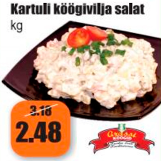 Allahindlus - Kartuli köögivilja salat kg