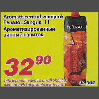 Allahindlus - Aromatiseeritud veinijook Penasol, Sangria