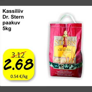 Allahindlus - Kassiliiv Dr.Stern paakuv 5 kg