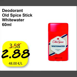 Allahindlus - Deodorant Old Spice Stick Whitewater 60 ml