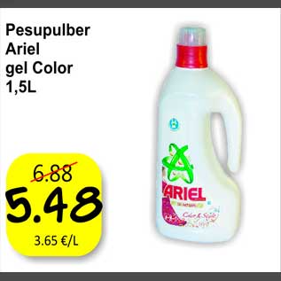 Allahindlus - Pesupulber Ariel gel Color