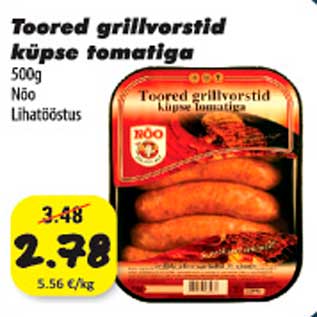 Allahindlus - Toored grillvorstid küpse tomatiga 500g