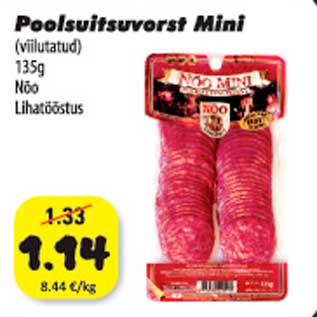 Allahindlus - Poolsuitsuvorst Mini (viilutatud) 135 g