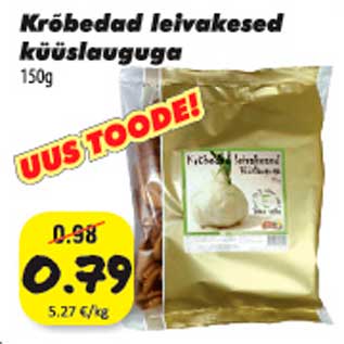 Allahindlus - Krõbedad leivakesed küüslauguga 150 g