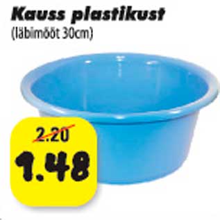 Allahindlus - Kauss plastikust (läbimööt 30 cm)