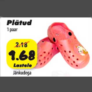 Allahindlus - Plätud 1 paar