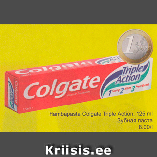 Allahindlus - hambapasta Colgate Triple Action, 125 ml