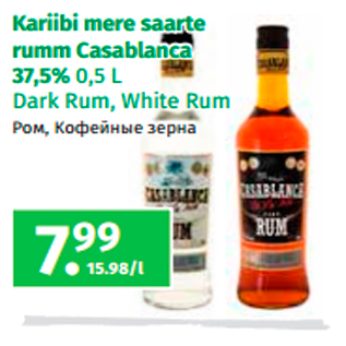 Allahindlus - Kariibi mere saarte rumm Casablanca 37,5% 0,5 L