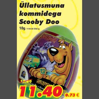 Allahindlus - Üllatusmuna kommidega Scooby Doo