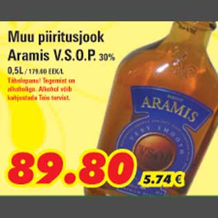 Allahindlus - Muu piiritusjook Aramis V.S.O.P.