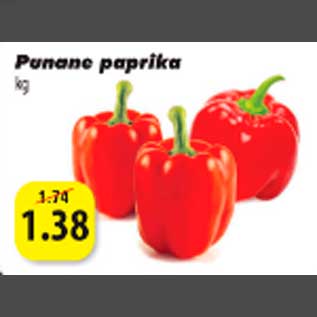 Allahindlus - Punane paprika kg