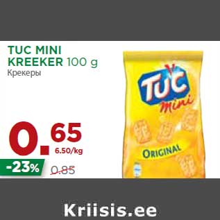 Allahindlus - TUC MINI KREEKER