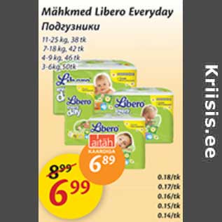 Allahindlus - Mähkmed LIbero Everyday