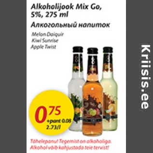 Allahindlus - Alkohoolijook Mix Go